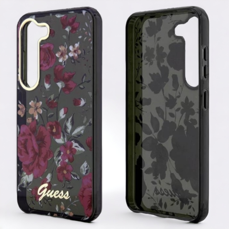 Ovitek Guess "Flower Collection - kaki" za Samsung Galaxy S23 (GUHCS23SHCFWSA)