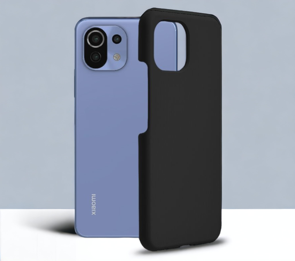 Silikonski ovitek "Soft Edge" za Xiaomi Mi 11 Lite - Črna – Techsuit – Črna / TPU silikon