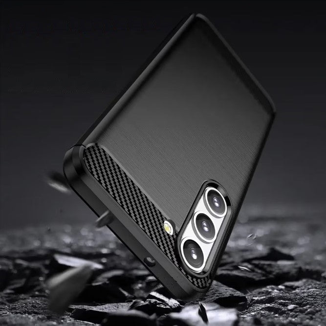 Silikonski ovitek "carbon" za Samsung Galaxy S23 - Črna – Techsuit