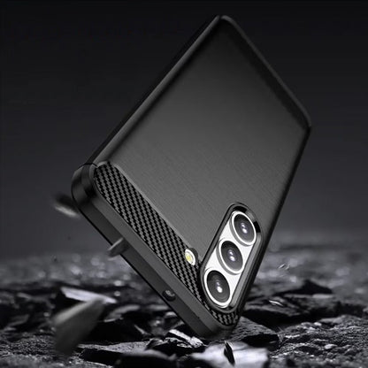 Silikonski ovitek "carbon" za Samsung Galaxy S23 - Črna – Techsuit