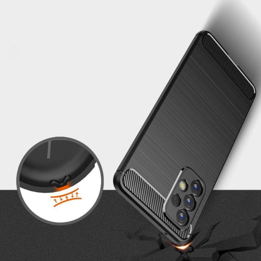 Silikonski ovitek "carbon" za Samsung Galaxy A53 5G - Črna – Techsuit