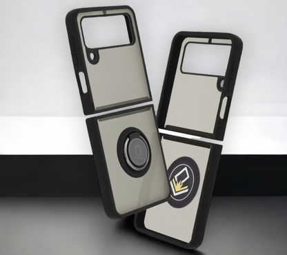 Ovitek za telefon "Rebellion" za Samsung Galaxy Z Flip3 5G – Techsuit – Črna / PC + TPU silikon