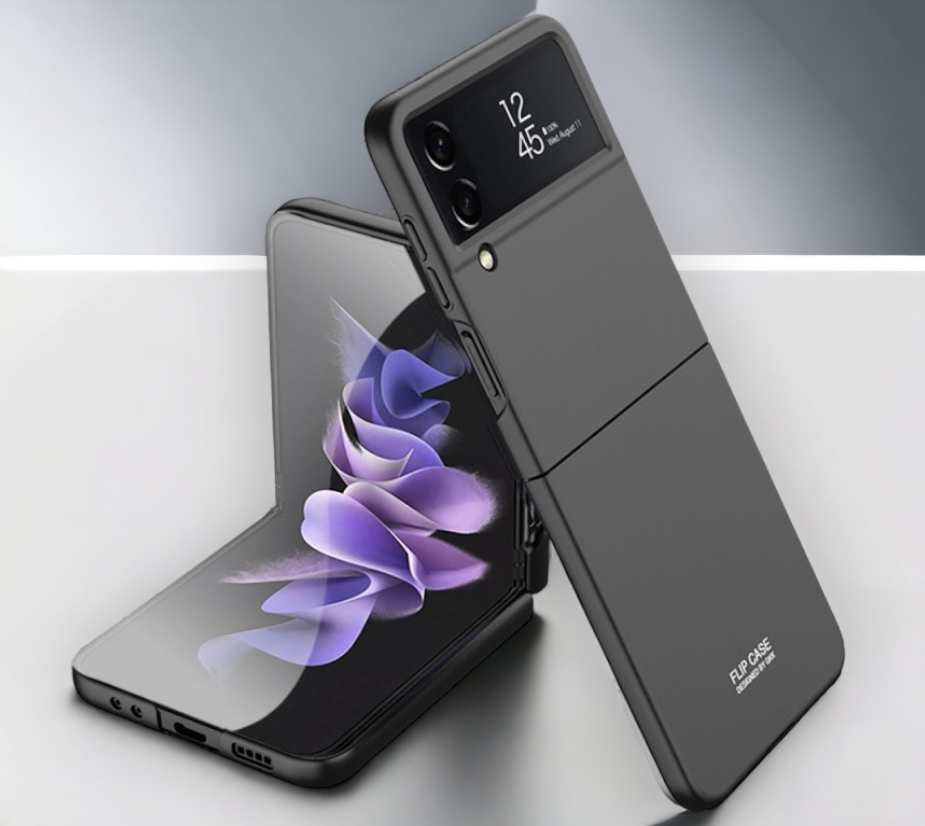 GKK 360 ovitek za Samsung Galaxy Z Flip 3 5G - črna – Črna