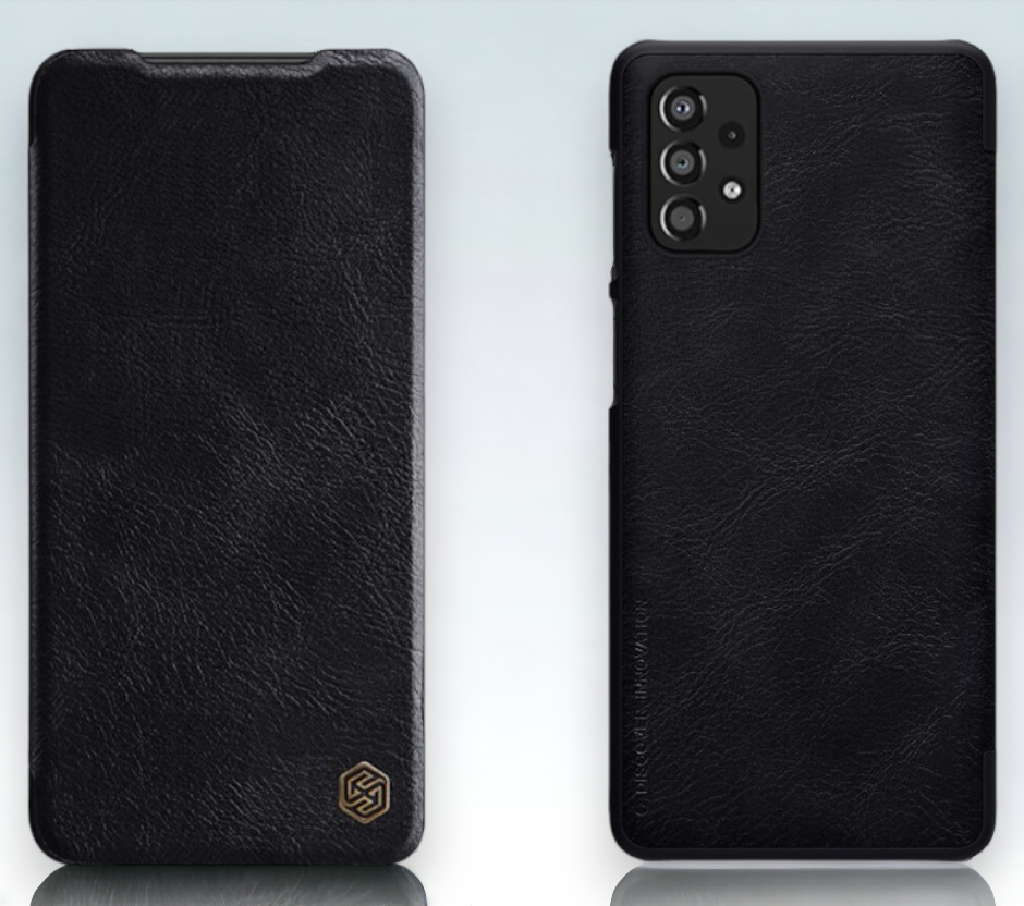 Usnjena preklopna torbica "QIN" za Samsung Galaxy A33 5G - črna – Nillkin