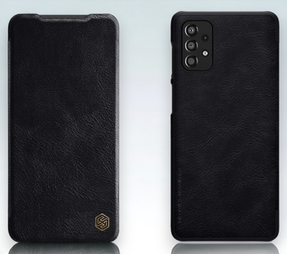 Usnjena preklopna torbica "QIN" za Samsung Galaxy A33 5G - črna – Nillkin