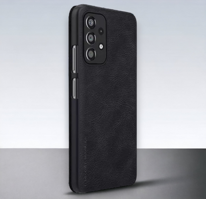 Usnjena preklopna torbica "QIN" za Samsung Galaxy A33 5G - črna – Nillkin