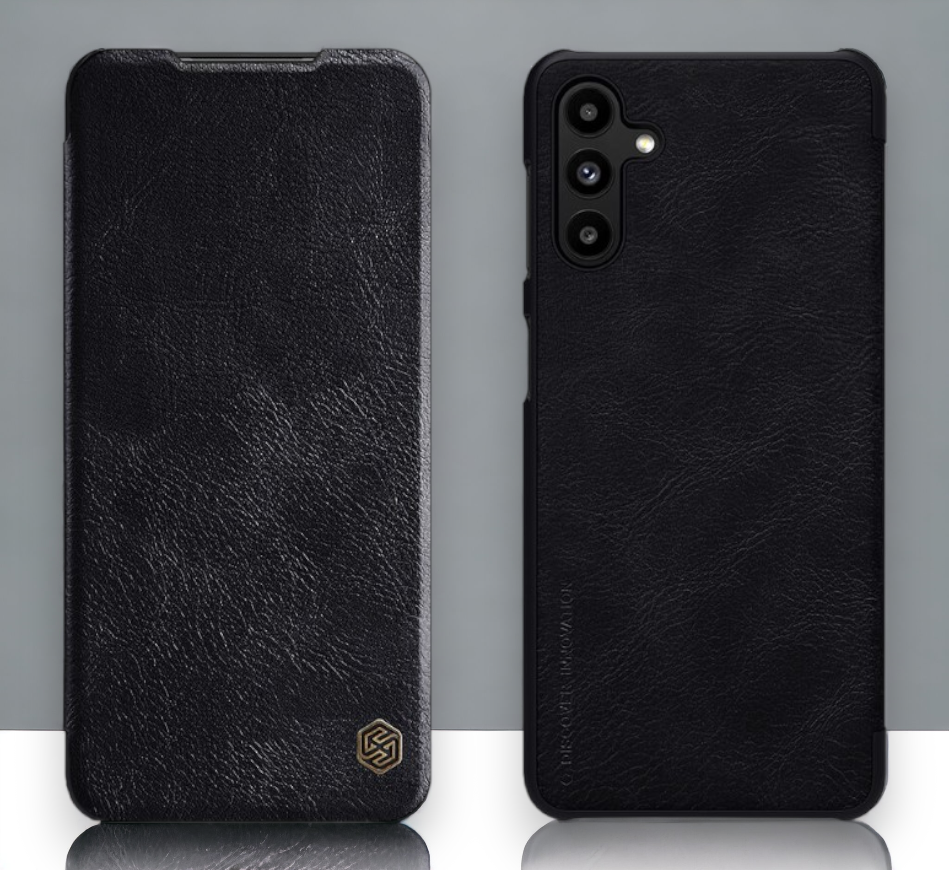 Usnjena preklopna torbica "QIN" za Samsung Galaxy A13 5G - črna – Nillkin