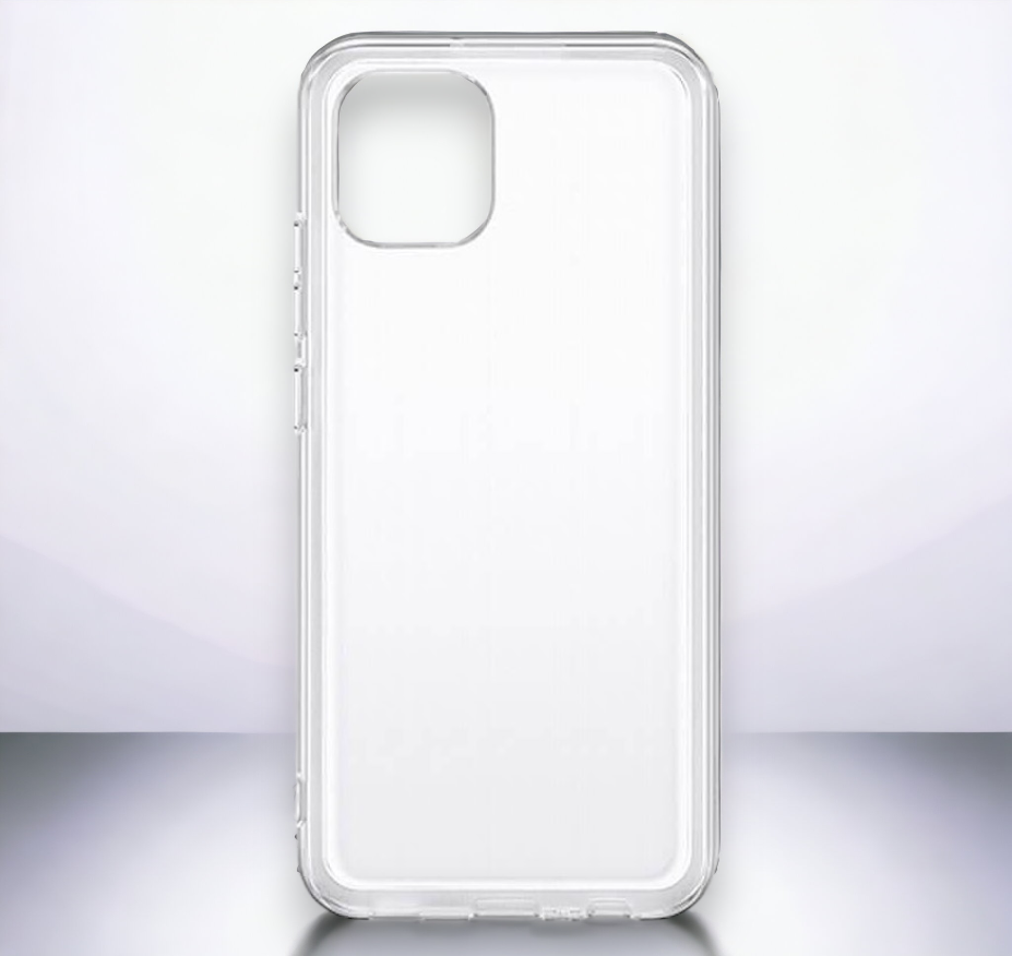 Original Samsung silikonski ovitek "Soft Clear" za Samsung Galaxy A03 - prozorna