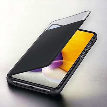 Original Samsung preklopna torbica "Smart S view Wallet" za Samsung Galaxy A72 - črna
