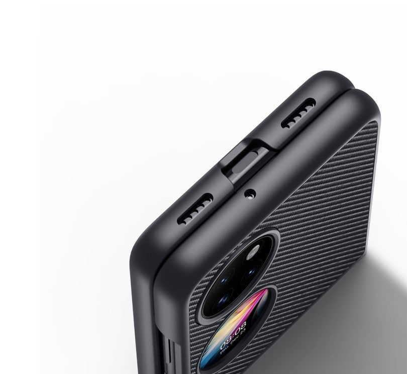 Premium preklopna torbica "FINO" za Huawei P50 Pocket - Črna – Dux Ducis