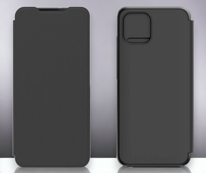 Original preklopna torbica za Samsung Galaxy A03 - črna – ANYMODE – Črna / PU usnje + PC