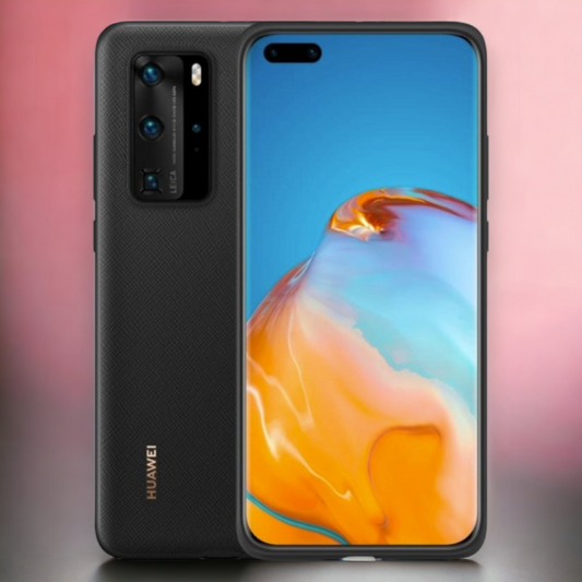 Original Huawei silikonski ovitek za Huawei P40 - črna – Črna / TPU silikon