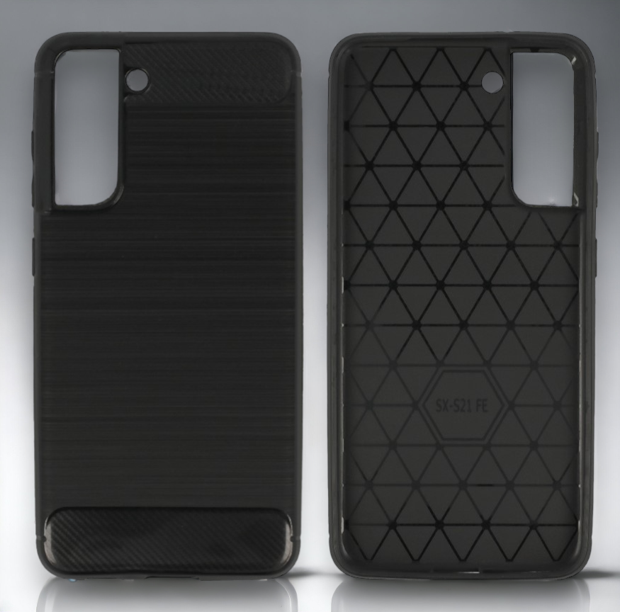 Ovitek "Carbon lite" za Samsung Galaxy S21 FE - Črna – Infostyle