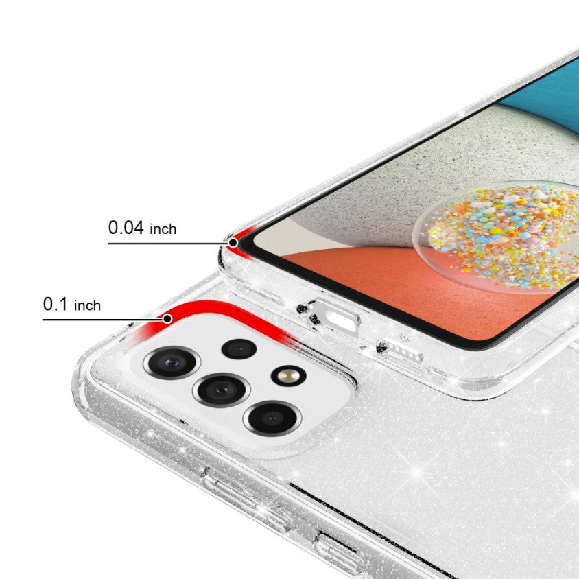 Silikonski ovitek "crystal glitter" za Samsung Galaxy A23 4G/5G - Prozoren – Infostyle