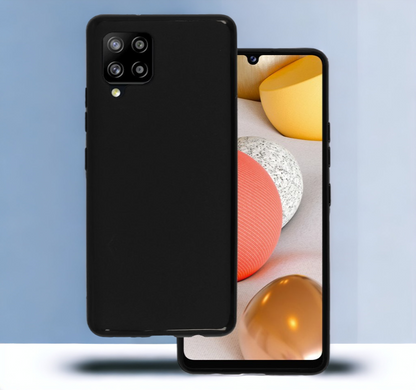 Silikonski ovitek "matt" za Samsung Galaxy A42 5G - Črna – Infostyle – Črna / Silikon