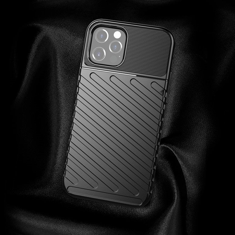 Ovitek "Thunder" za iPhone 14 Pro Max - Črna – Infostyle – Črna / TPU silikon
