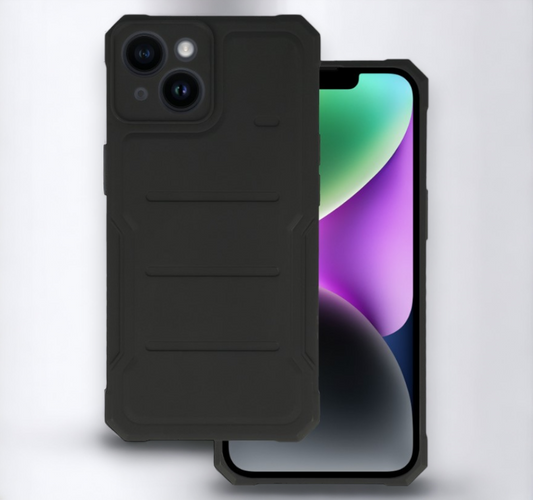 Silikonski ovitek "Protector" za iPhone 14 Plus - črna – Infostyle – Črna / TPU silikon