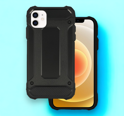 Silikonski ovitek "armor carbon" za iPhone 11 - Črna – Infostyle – Črna / PC + TPU silikon