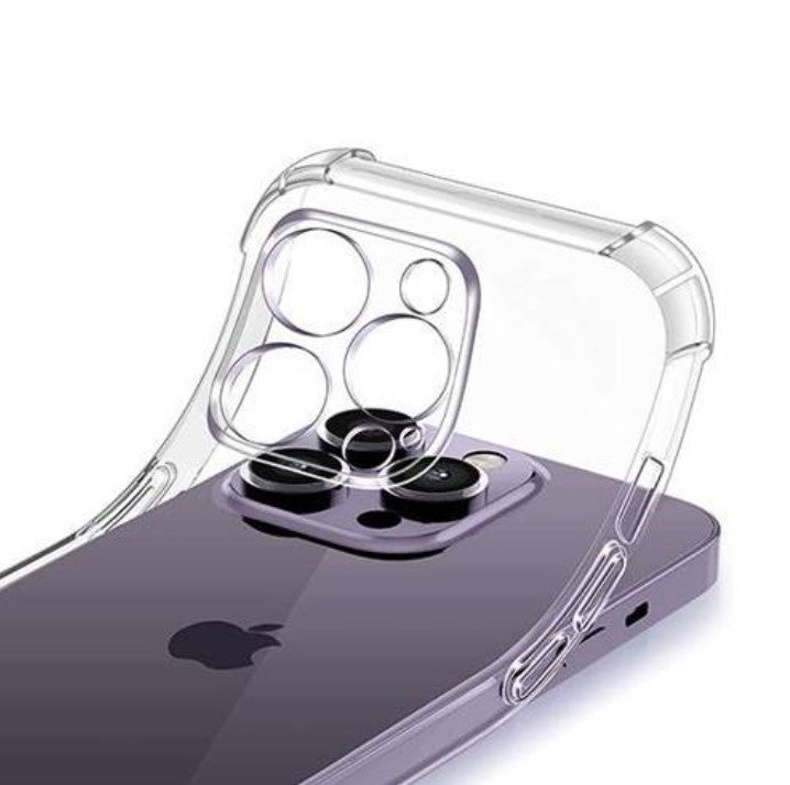 Silikonski ovitek "Antishock" za iPhone 13 Pro Max (0.5 mm) - Transparent – Infostyle