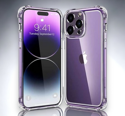 Silikonski ovitek "Antishock MeePhone" za iPhone 14 Pro Max (1.5 mm) - Transparent – Prozorna / TPU silikon