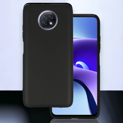 Silikonski ovitek "matt" za Xiaomi Redmi Note 9T - Črna – Infostyle – Črna / Silikon