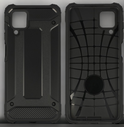 Silikonski ovitek "armor carbon" za Samsung Galaxy A12 - Črna – Infostyle