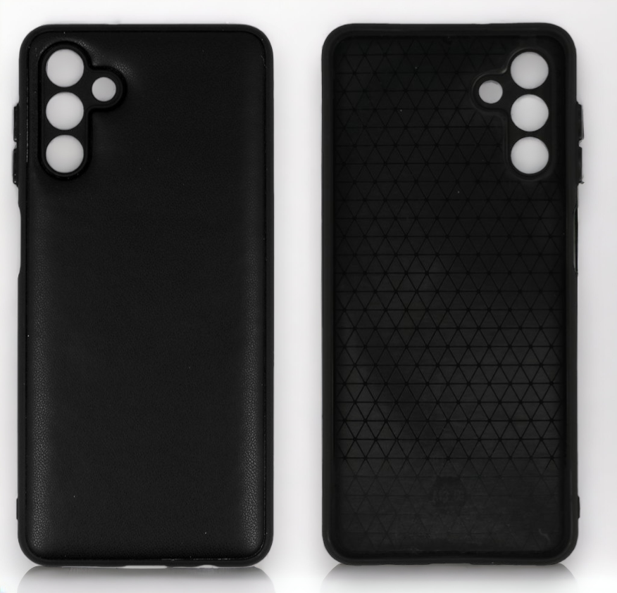 Silikonski ovitek "Smooth Leather 3D" za Samsung Galaxy A13 5G - črna – Infostyle