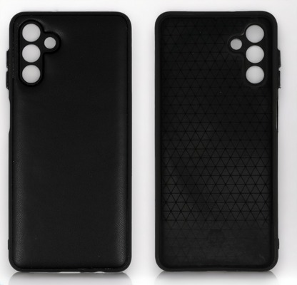 Silikonski ovitek "Smooth Leather 3D" za Samsung Galaxy A13 5G - črna – Infostyle