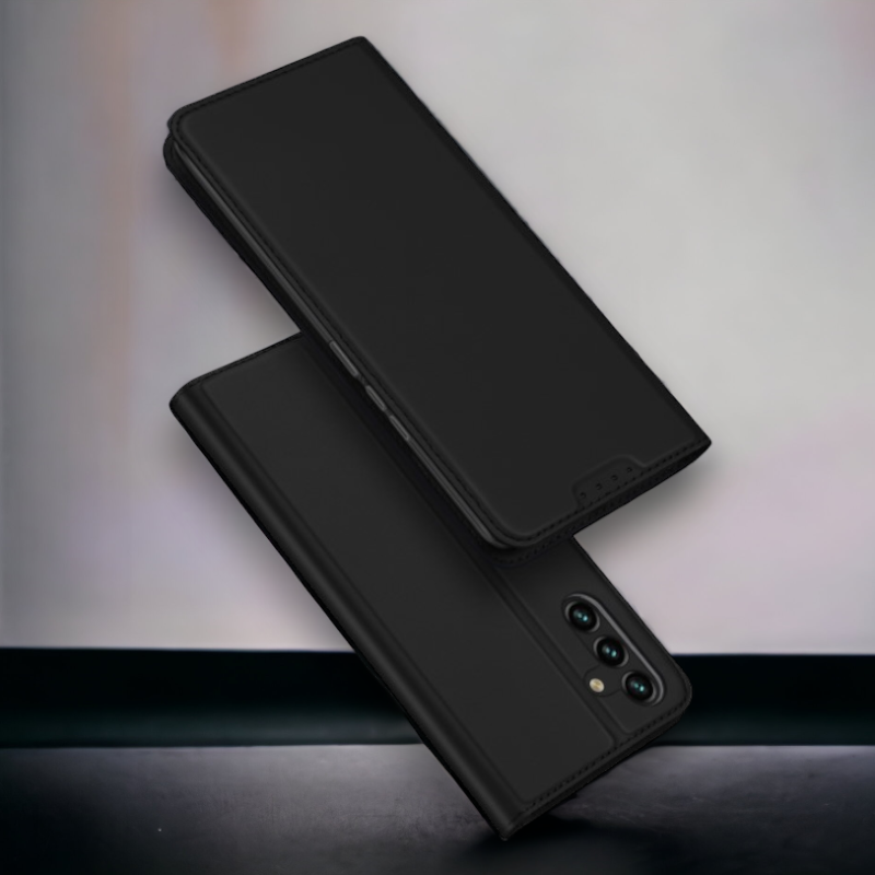 Premium preklopna torbica "SKIN Pro" za Samsung Galaxy A14 – Dux Ducis – Temno modra / Umetno usnje + TPU silikon