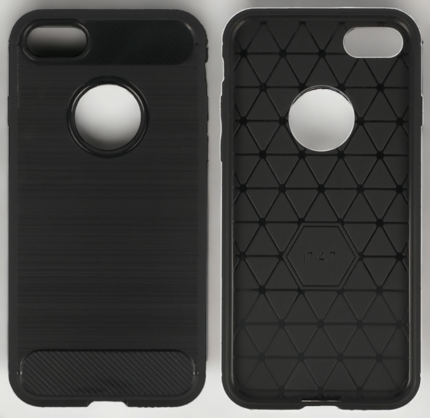 Ovitek "Carbon lite" za iPhone SE 2020/2022/2023 - Črna – Infostyle