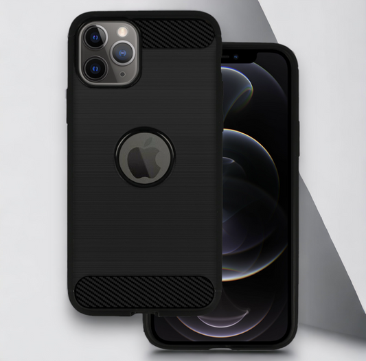 Ovitek "Carbon lite" za iPhone 12/12 Pro - Črna – Infostyle – Črna / TPU silikon