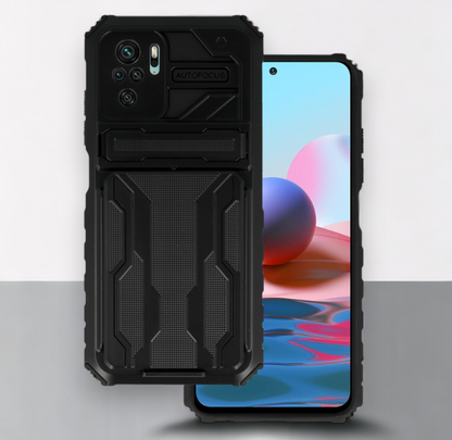 Ovitek "Combo" za Xiami Poco M5s - črna – Tel Protect – Črna / PC + TPU silikon