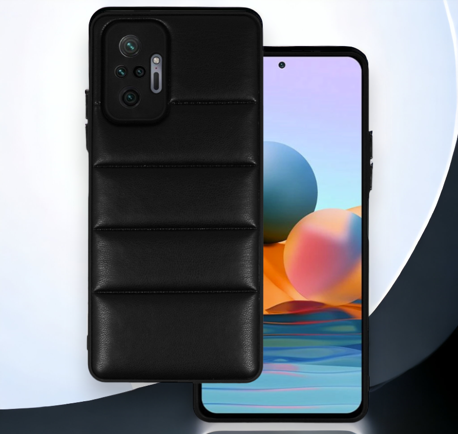 Silikonski ovitek "Striped Leather 3D" za Xiaomi Redmi Note 11 Pro / Note 11 Pro 5G - črna – Infostyle – Črna / PU usnje