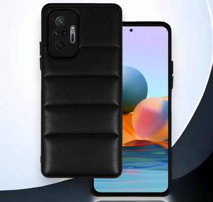 Silikonski ovitek "Striped Leather 3D" za Xiaomi Redmi Note 11 Pro / Note 11 Pro 5G - črna – Infostyle – Črna / PU usnje