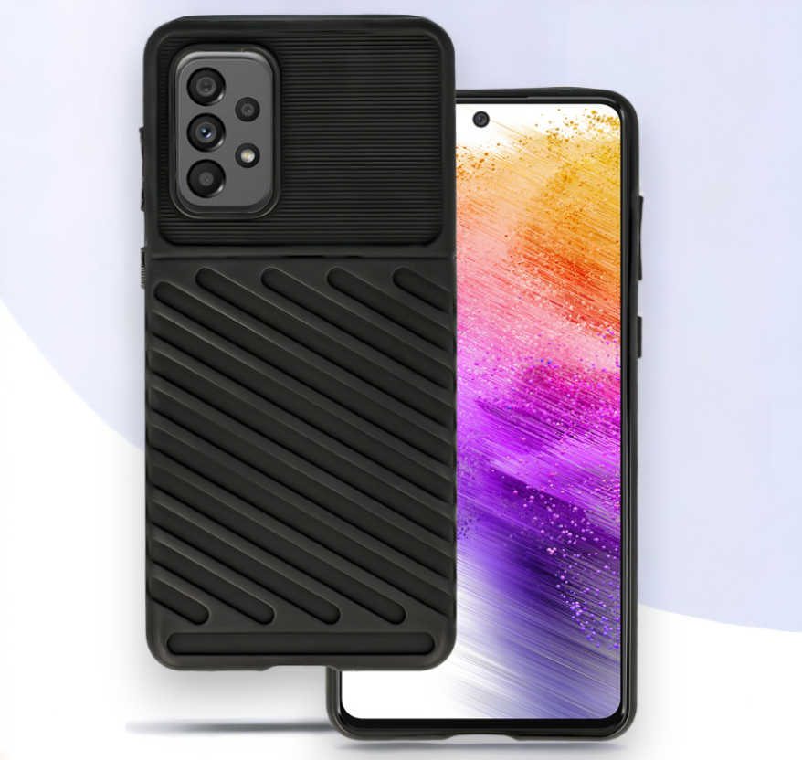 Ovitek "Thunder" za Samsung Galaxy A73 5G - Črna – Infostyle – Črna / TPU silikon