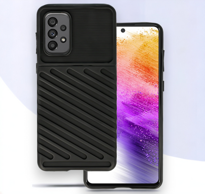 Ovitek "Thunder" za Samsung Galaxy A73 5G - Črna – Infostyle – Črna / TPU silikon