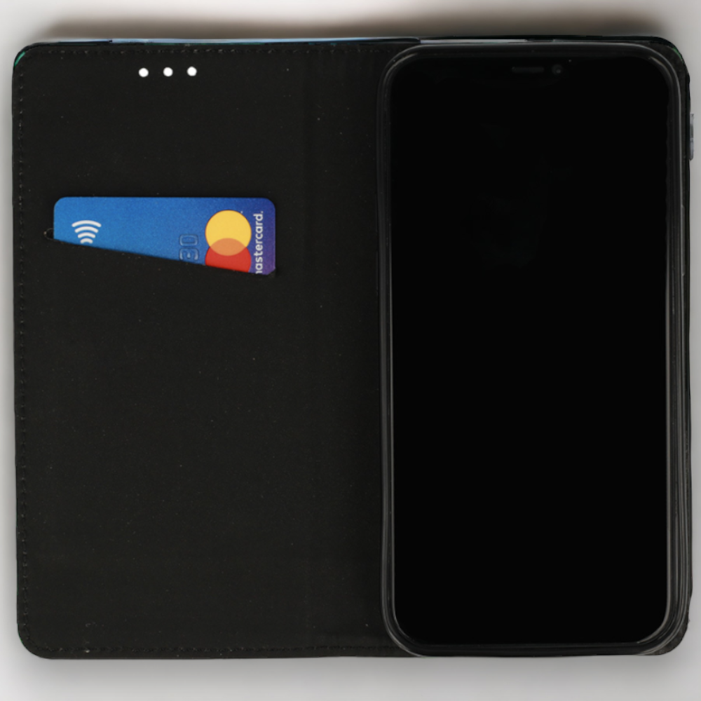 Preklopna torbica "Flower" za Samsung Galaxy A72 4G/5G – Infostyle – Svetlo roza / Umetno usnje + TPU silikon
