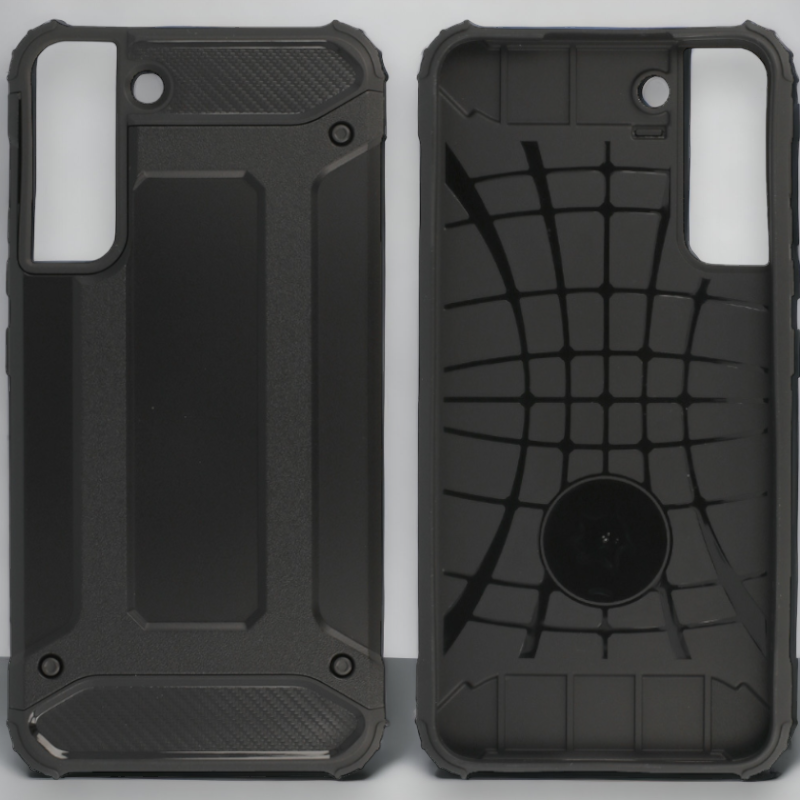 Silikonski ovitek "armor carbon" za Samsung Galaxy S22 - Črna – Infostyle