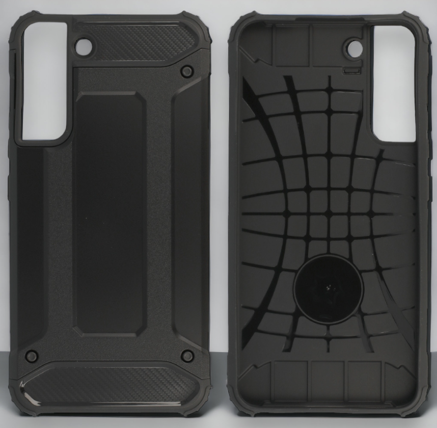 Silikonski ovitek "armor carbon" za Samsung Galaxy S22 Plus - Črna – Infostyle