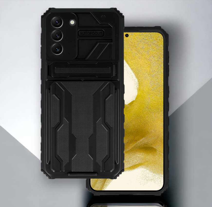 Ovitek "Combo" za Samsung Galaxy S22 Plus - črna – Tel Protect – Črna / PC + TPU silikon