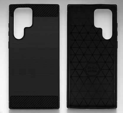 Ovitek "Carbon lite" za Samsung Galaxy S22 Ultra - Črna – Infostyle