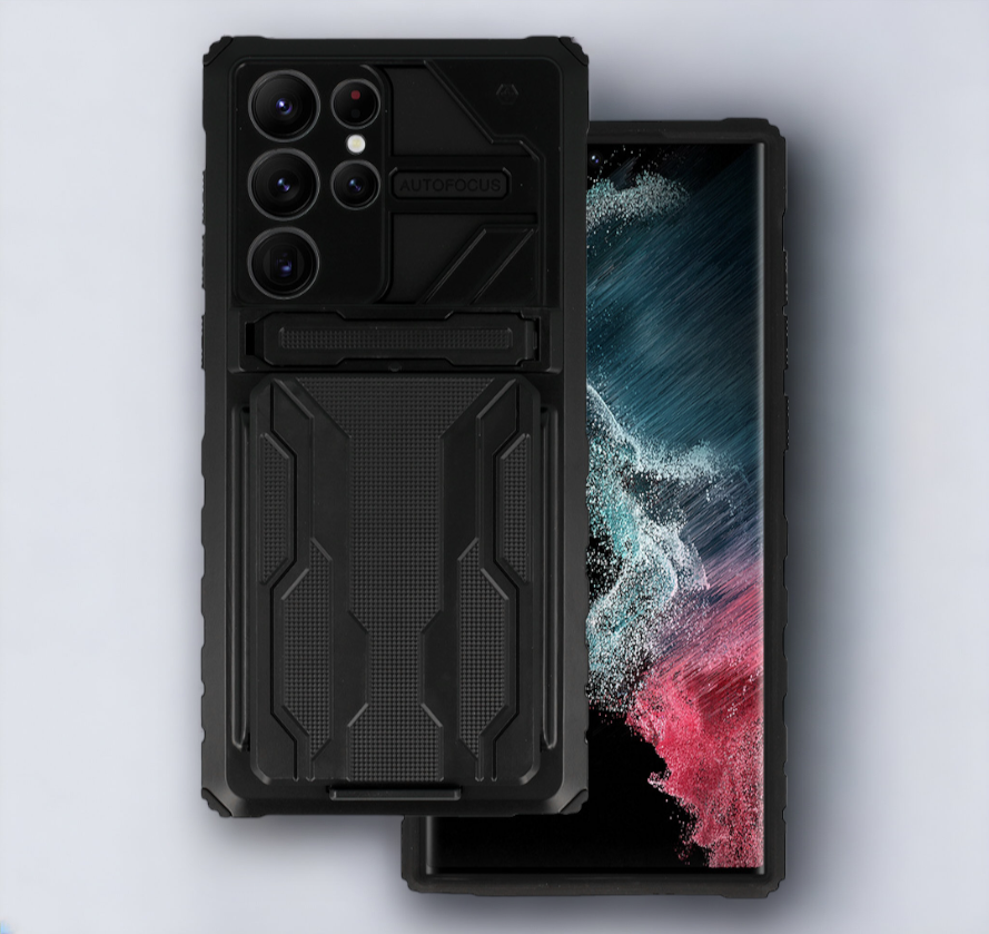 Ovitek "Combo" za Samsung Galaxy S22 Ultra - črna – Tel Protect – Črna / PC + TPU silikon