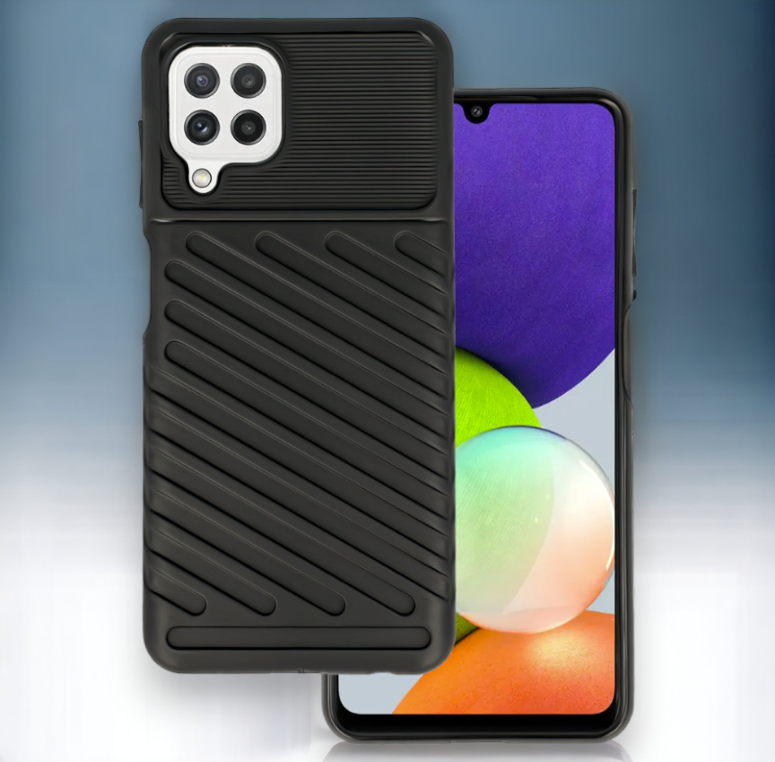 Ovitek "Thunder" za Samsung Galaxy M22 4G - Črna – Infostyle – Črna / TPU silikon