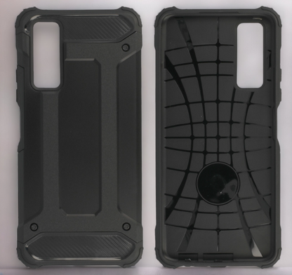 Silikonski ovitek "armor carbon" za Huawei P Smart 2021 - Črna – Infostyle