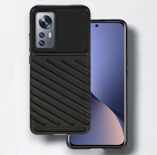Ovitek "Thunder" za Xiaomi Mi 12 Pro - Črna – Infostyle – Črna / TPU silikon