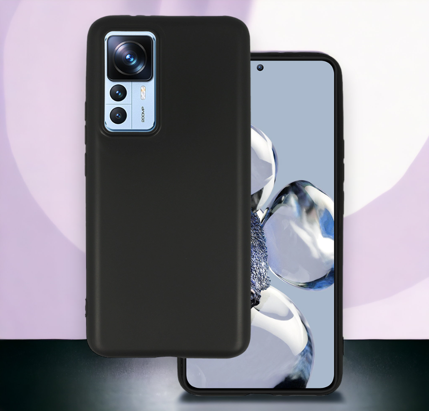 Silikonski ovitek "matt" za Xiaomi Mi 12T - Črna – Infostyle – Črna / Silikon