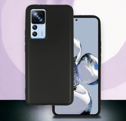 Silikonski ovitek "matt" za Xiaomi Mi 12T Pro - Črna – Infostyle – Črna / Silikon