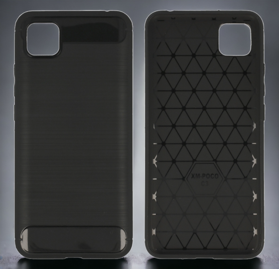 Ovitek "Carbon lite" za Xiaomi Poco C3 - Črna – Infostyle