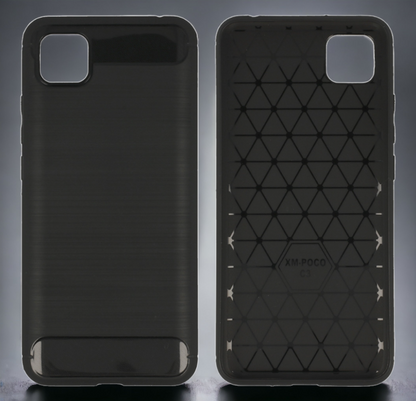 Ovitek "Carbon lite" za Xiaomi Poco C3 - Črna – Infostyle