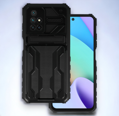 Ovitek "Combo" za Xiami Redmi 10 - črna – Tel Protect – Črna / PC + TPU silikon